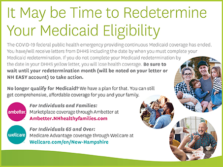 It may be time to redetermine your Medicaid eligibility