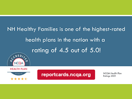 NH Healthy Families 4.5 out of 5 stars quality rating