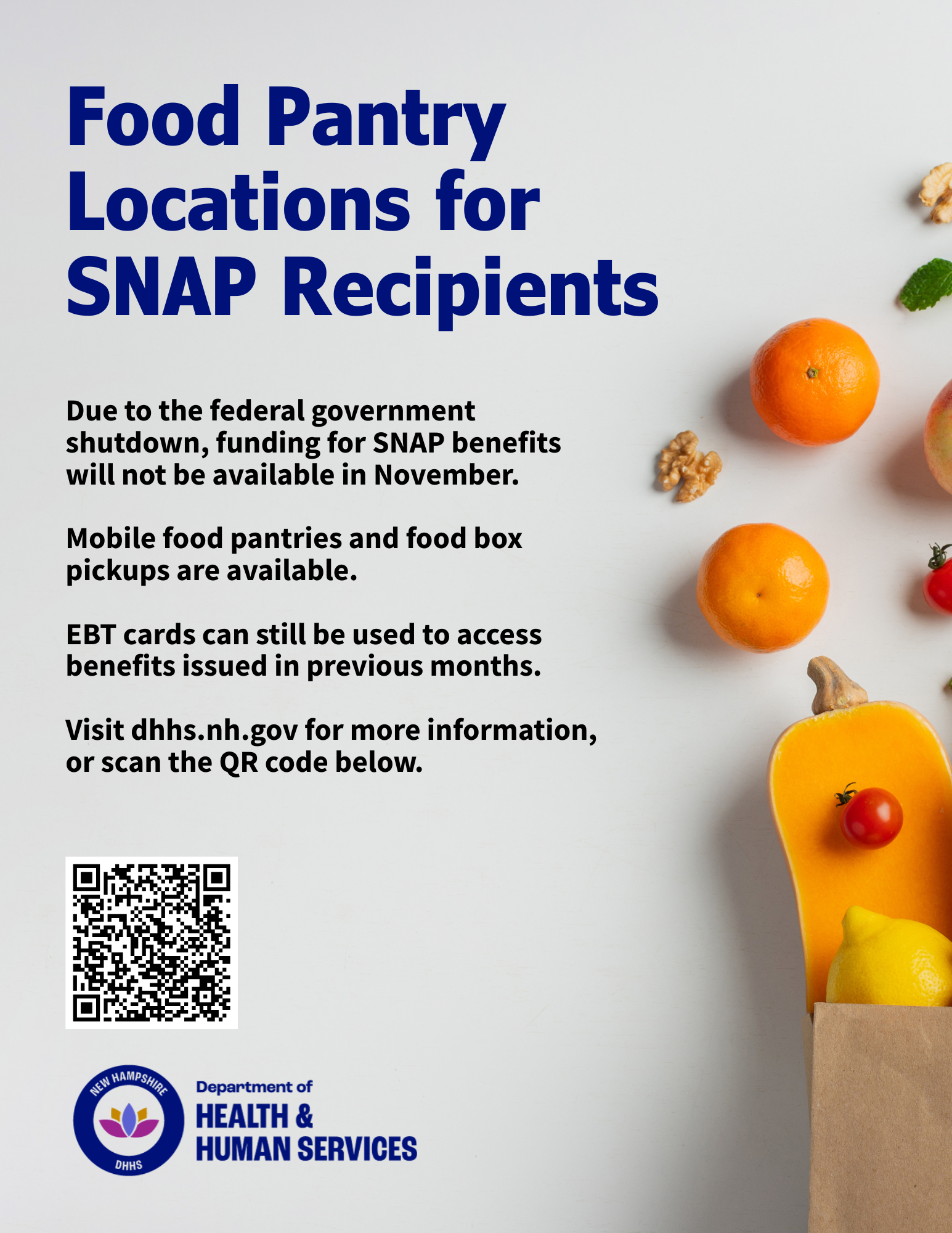 Food Pantry Locations for SNAP